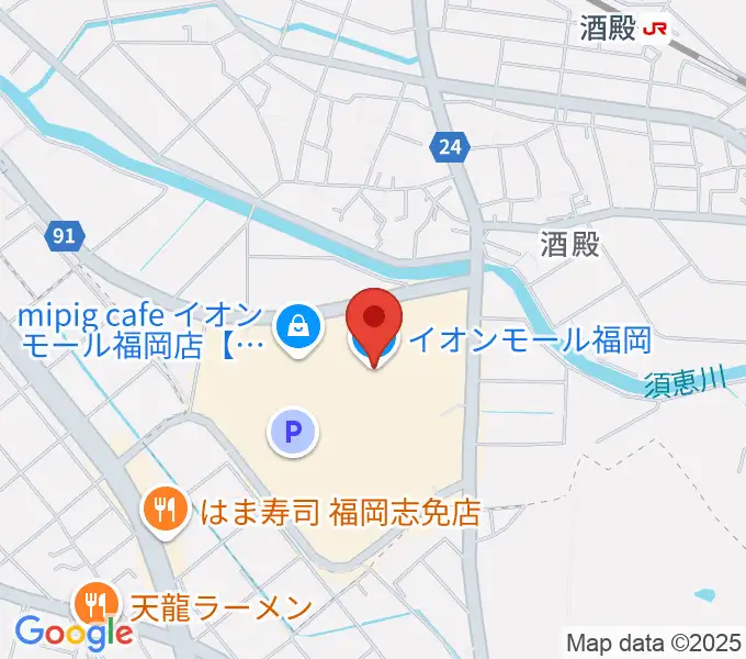 JEUGIAカルチャーセンター イオンモール福岡の地図