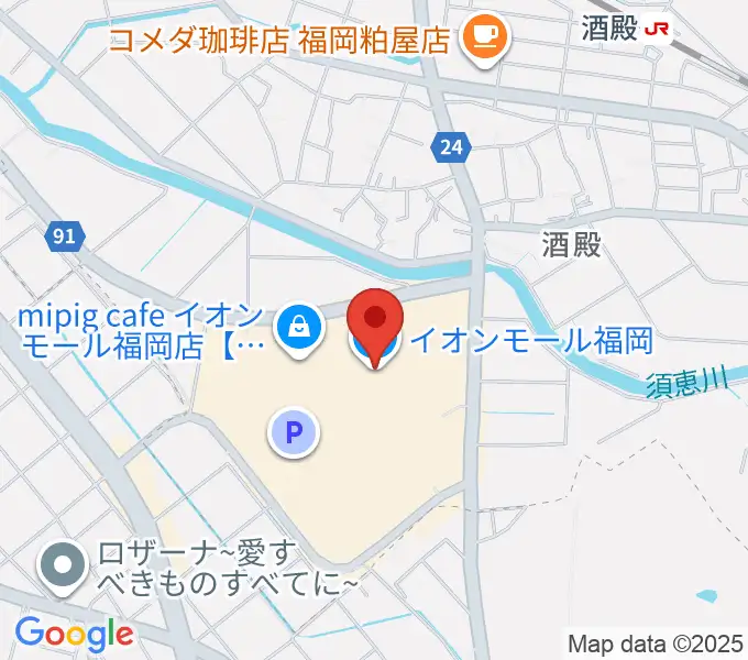 JEUGIAカルチャーセンター イオンモール福岡の地図