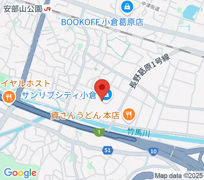 JEUGIAカルチャーセンター サンリブシティ小倉の地図