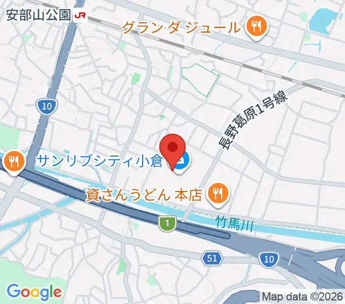 JEUGIAカルチャーセンター サンリブシティ小倉の地図