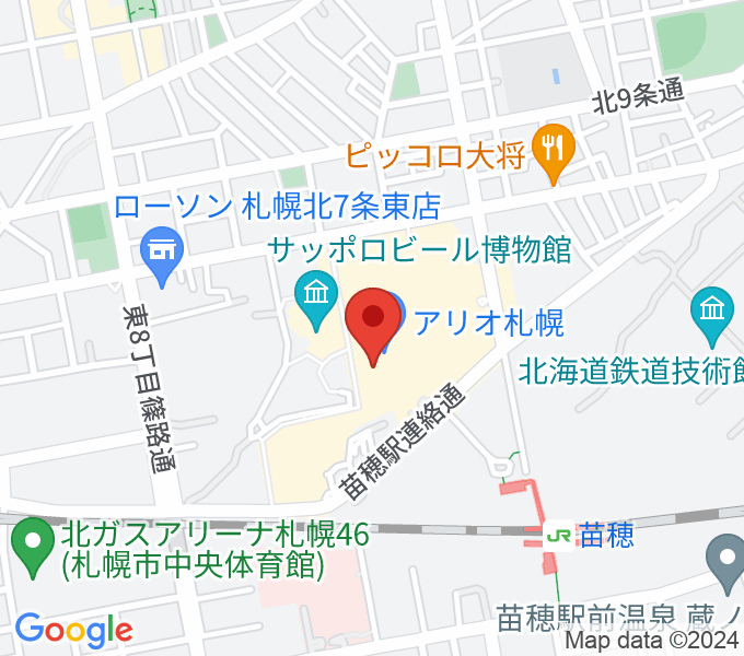 タワーレコード アリオ札幌店の場所