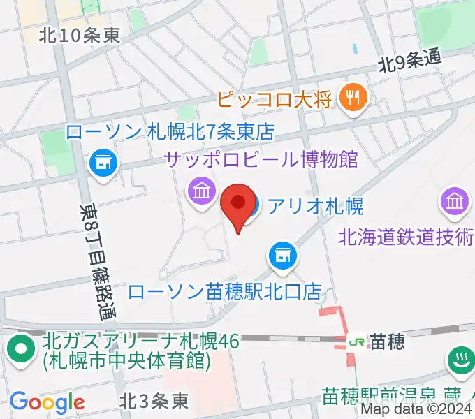 タワーレコード アリオ札幌店の地図