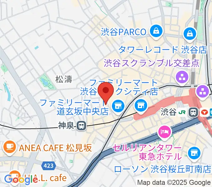 渋谷7th FLOORの地図