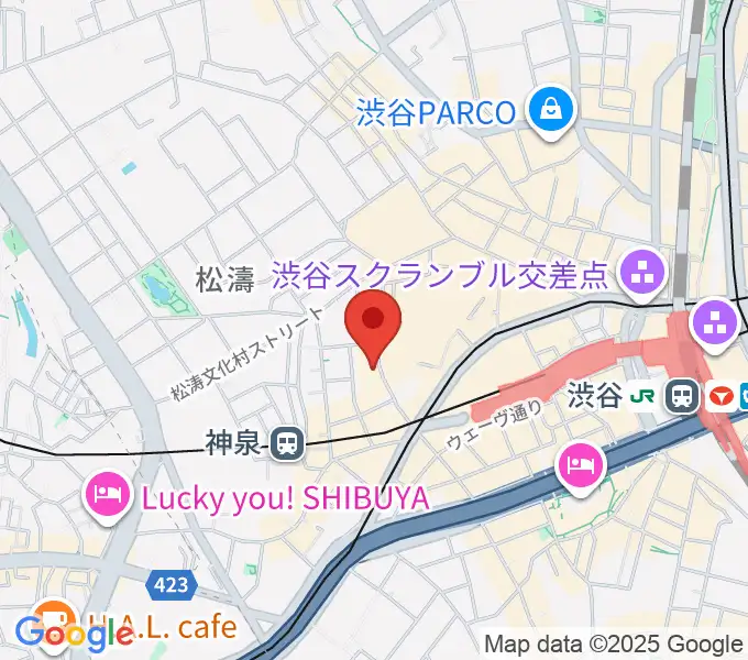 渋谷7th FLOORの地図