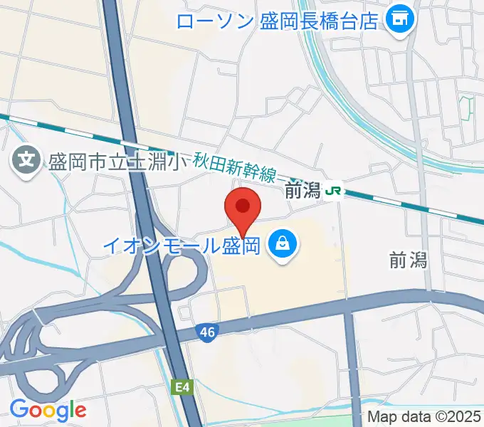 タワーレコード盛岡店の地図