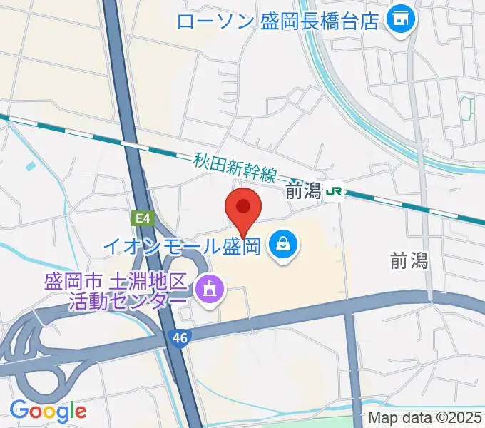 タワーレコード盛岡店の地図