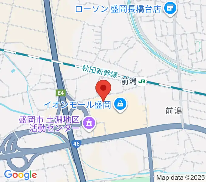 タワーレコード盛岡店の地図