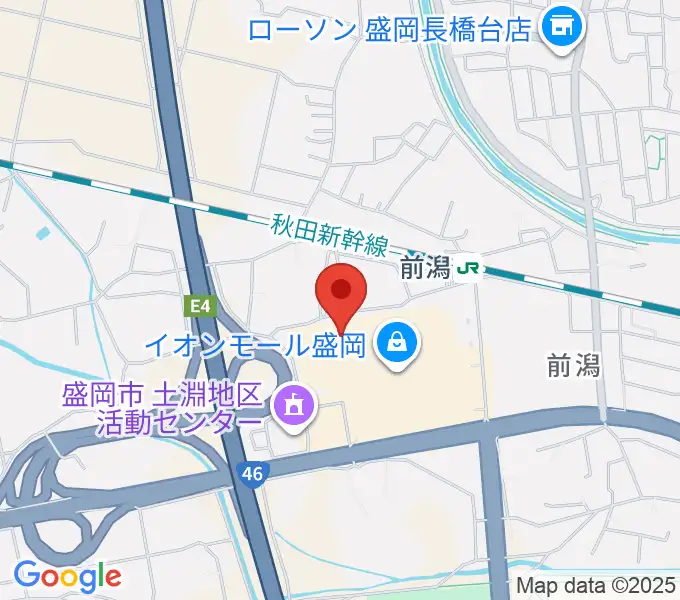 タワーレコード盛岡店の地図
