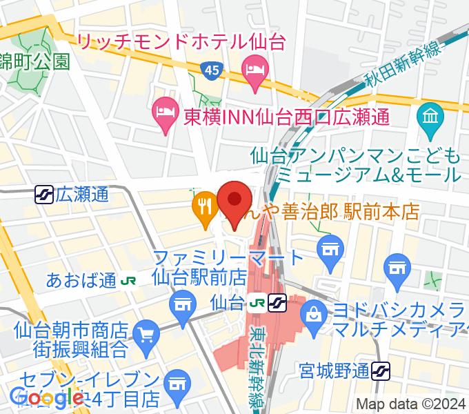 タワーレコード 仙台パルコ店の場所