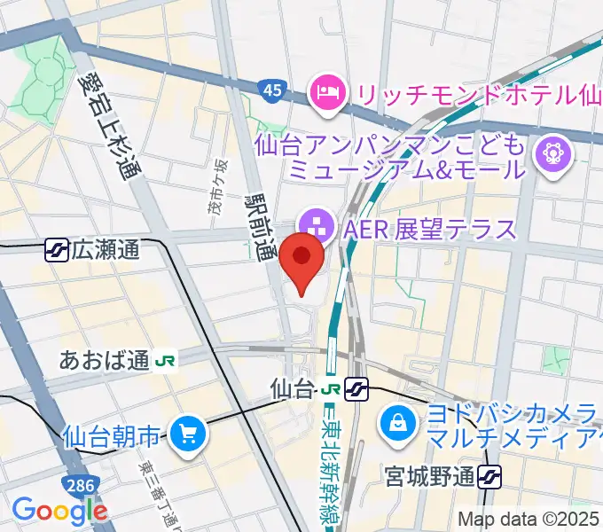 タワーレコード 仙台パルコ店の地図