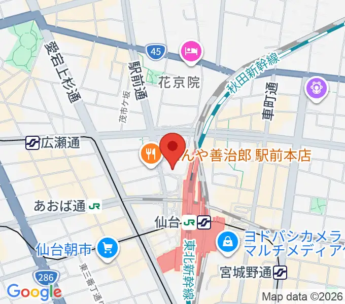 タワーレコード 仙台パルコ店の地図