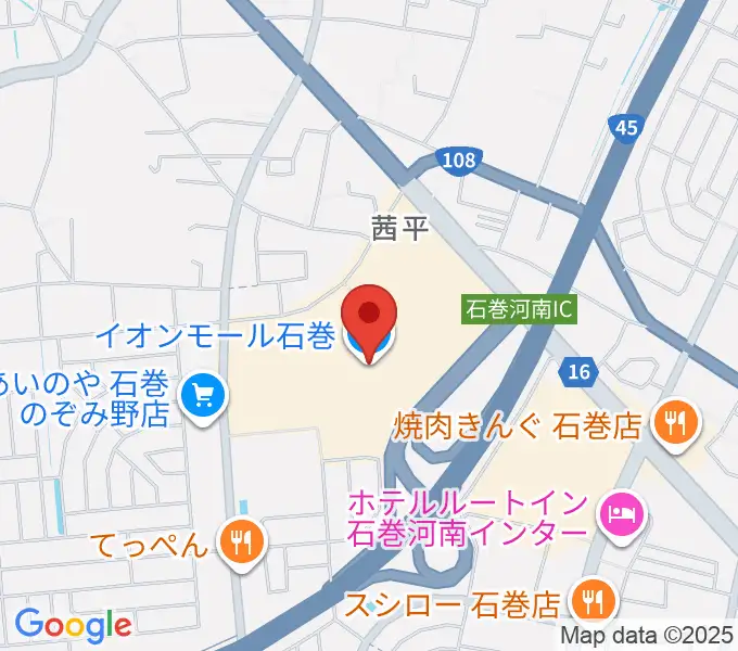 JEUGIAカルチャーセンター イオンモール石巻の地図