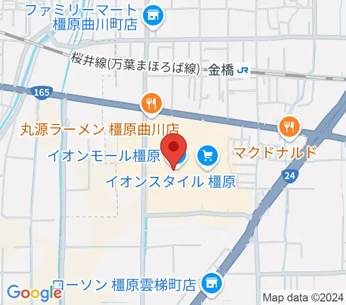 JEUGIAカルチャーセンター イオンモール橿原の地図