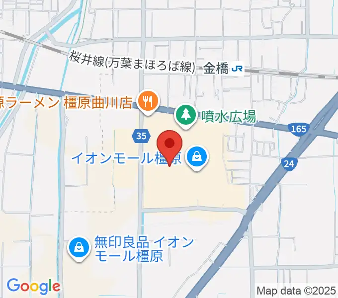 JEUGIAカルチャーセンター イオンモール橿原の地図