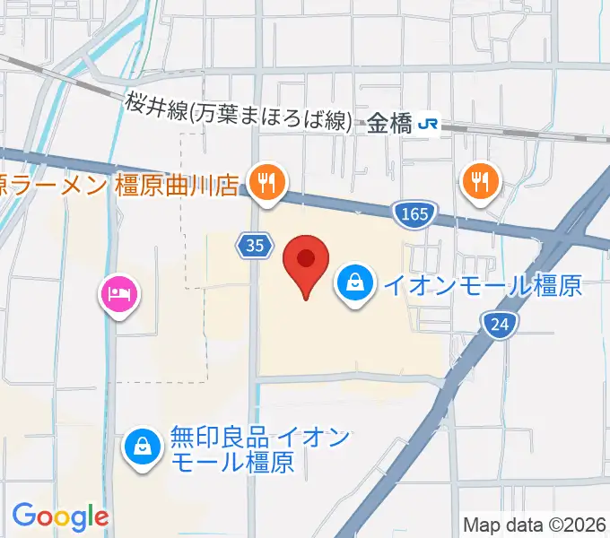 JEUGIAカルチャーセンター イオンモール橿原の地図