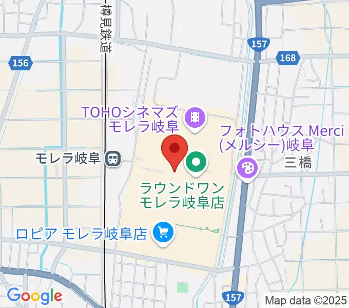 JEUGIAカルチャーセンター モレラ岐阜の地図