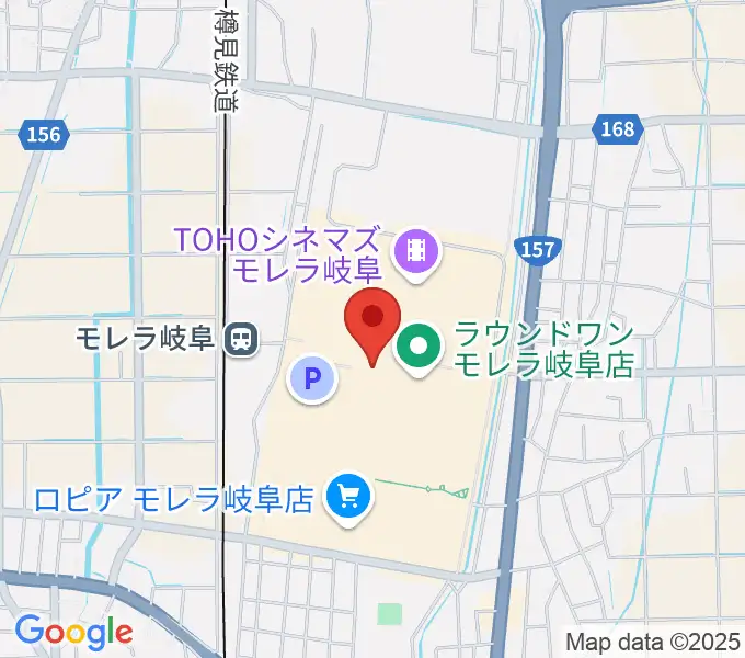 JEUGIAカルチャーセンター モレラ岐阜の地図