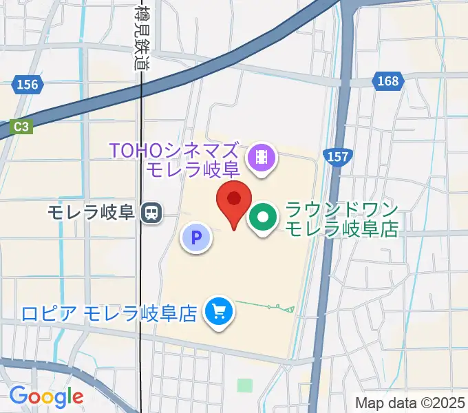 JEUGIAカルチャーセンター モレラ岐阜の地図