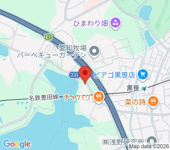 カーデンカフェ・カーデンホールの地図