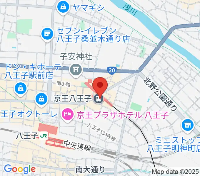 タワーレコード八王子店の地図