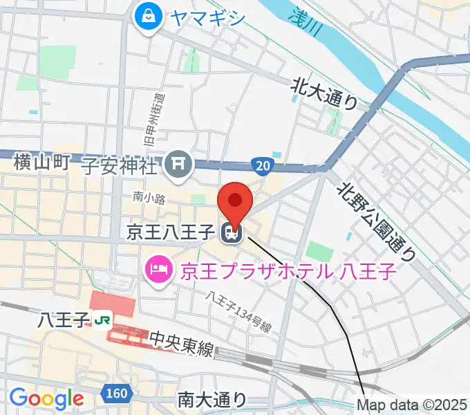 タワーレコード八王子店の地図