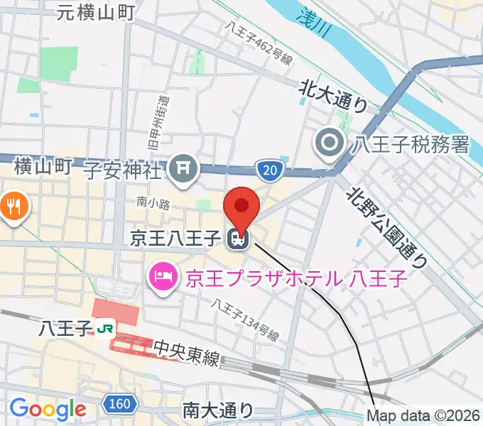 タワーレコード八王子店の地図