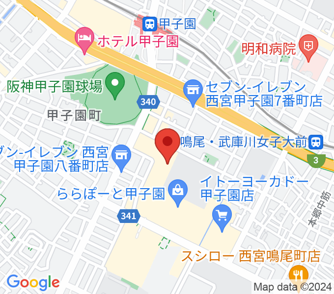 JEUGIAカルチャーセンター ららぽーと甲子園の場所