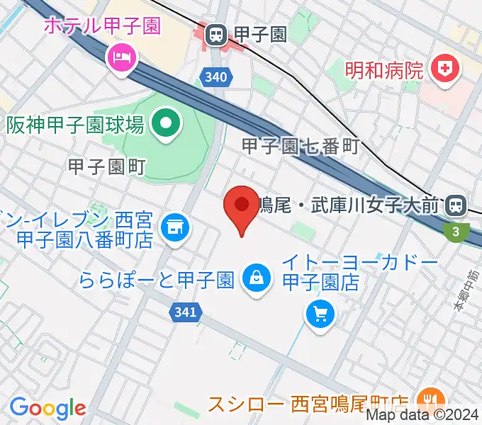 JEUGIAカルチャーセンター ららぽーと甲子園の地図