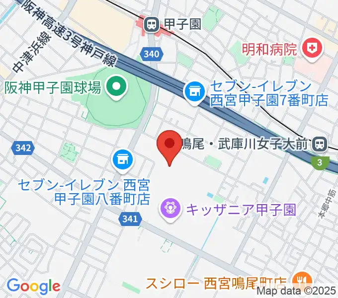 JEUGIAカルチャーセンター ららぽーと甲子園の地図