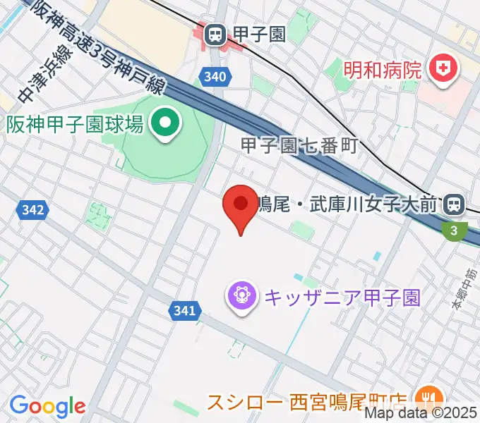 JEUGIAカルチャーセンター ららぽーと甲子園の地図