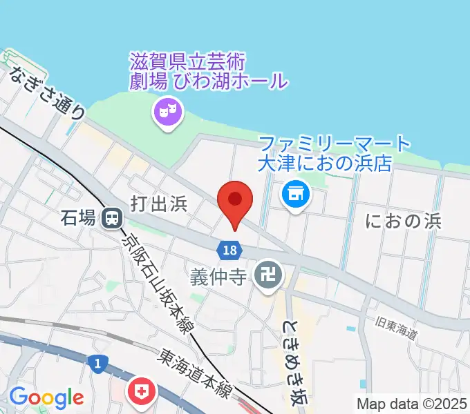 JEUGIAカルチャーセンター大津テラスの地図
