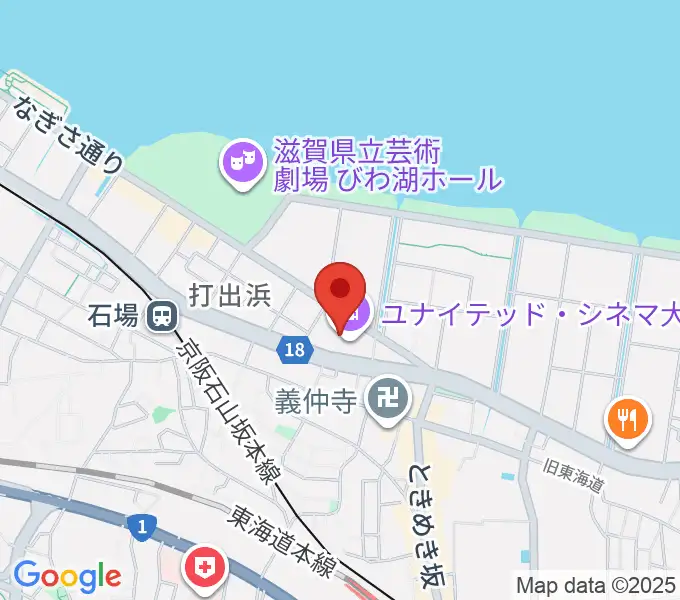 JEUGIAカルチャーセンター大津テラスの地図