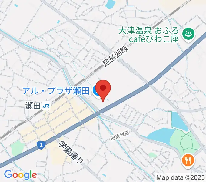 JEUGIAカルチャーセンター アル・プラザ瀬田の地図
