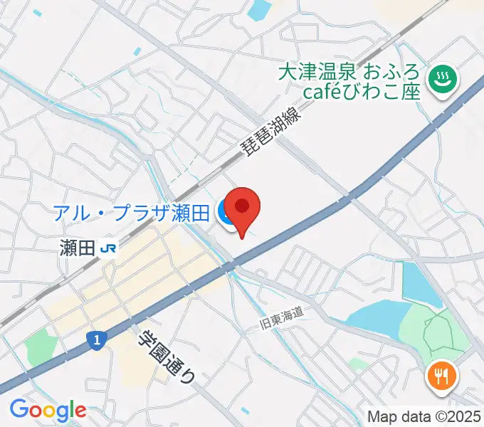 JEUGIAカルチャーセンター アル・プラザ瀬田の地図