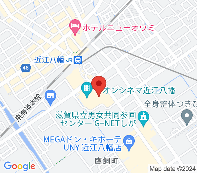 JEUGIAカルチャーセンター イオン近江八幡の場所