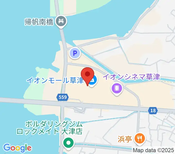 JEUGIAカルチャーセンター イオンモール草津の地図