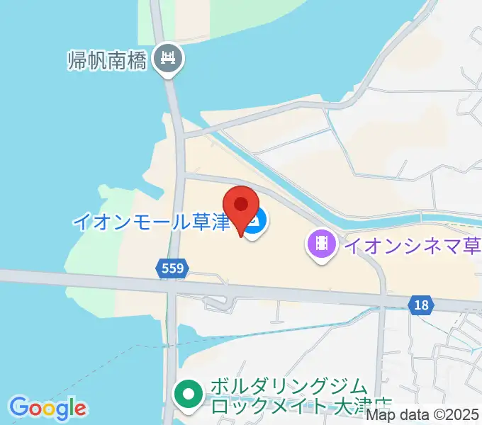 JEUGIAカルチャーセンター イオンモール草津の地図