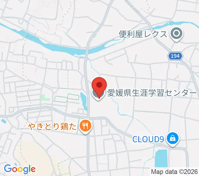 愛媛県生涯学習センターの地図