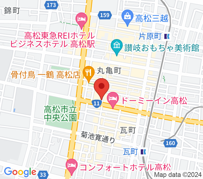 タワーレコード 高松丸亀町店の場所