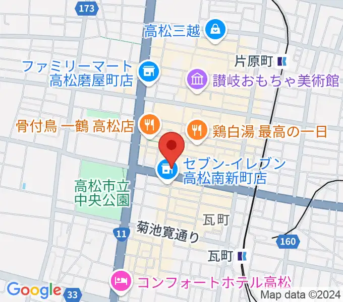 タワーレコード 高松丸亀町店の地図