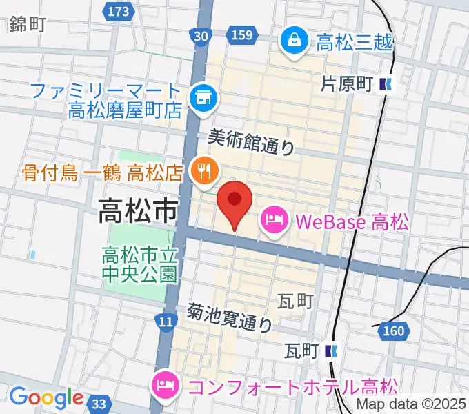 タワーレコード 高松丸亀町店の地図