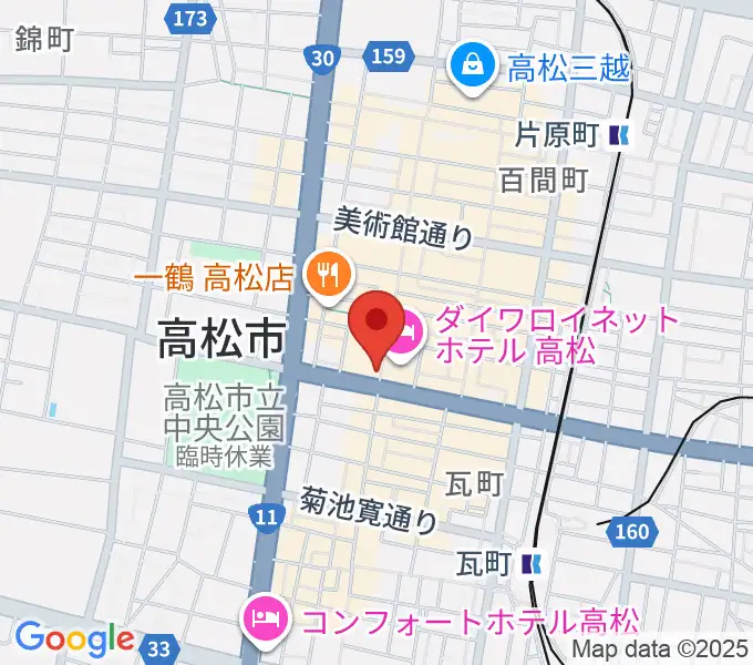 タワーレコード 高松丸亀町店の地図