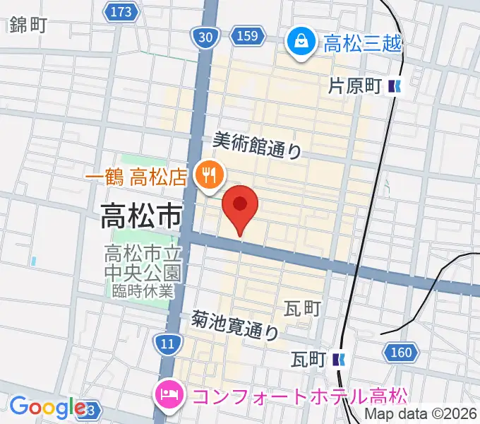 タワーレコード 高松丸亀町店の地図