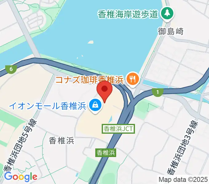 タワーレコード香椎浜店の地図