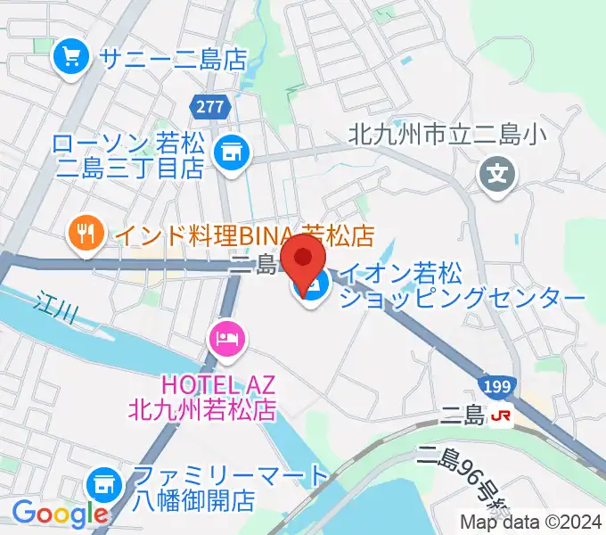 タワーレコード 若松店の地図