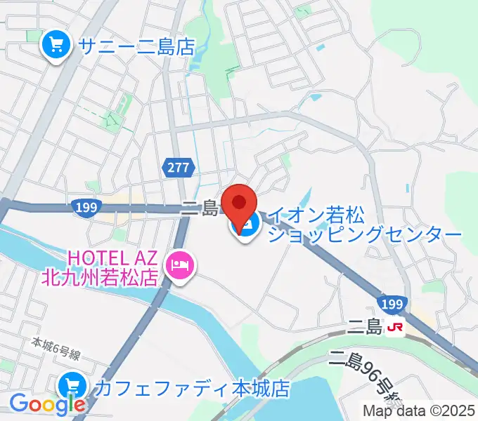 タワーレコード 若松店の地図