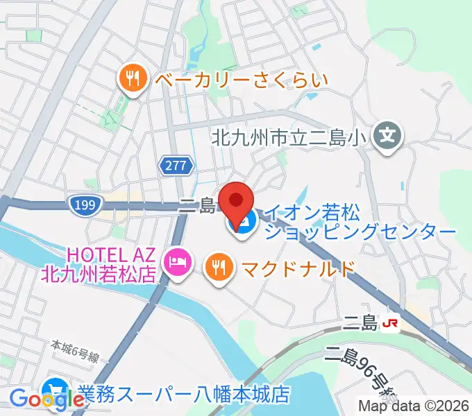 タワーレコード 若松店の地図