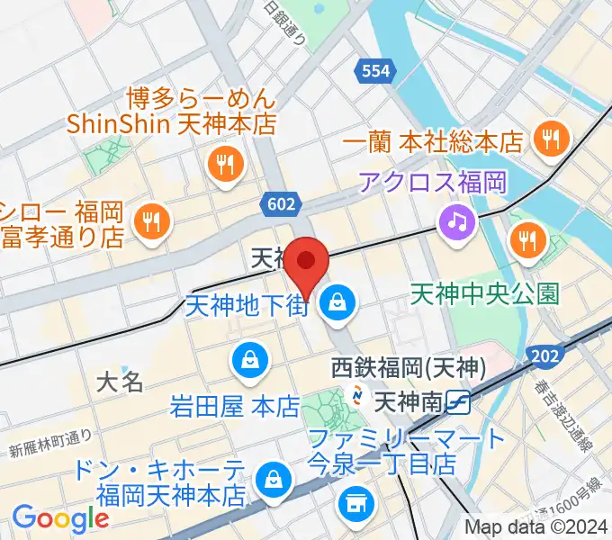 タワーレコード 福岡パルコ店の地図