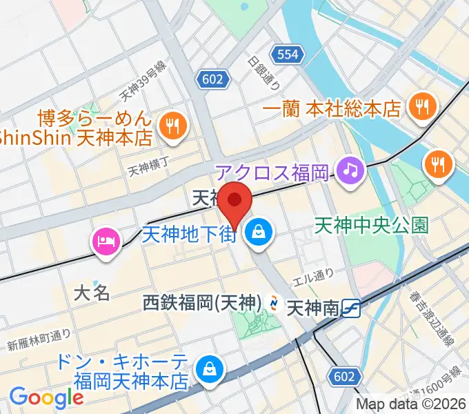 タワーレコード 福岡パルコ店の地図