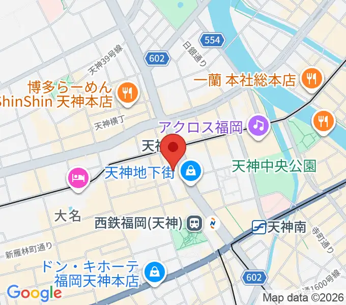 タワーレコード 福岡パルコ店の地図